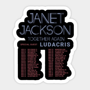 Janet Jackson Vintage Tour Concert Sticker